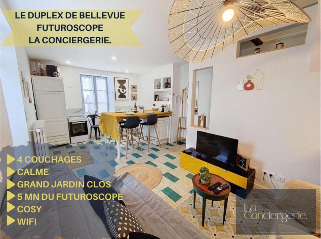 Le Duplex De Bellevue - Futuroscope - La Conciergerie. Apartment Jaunay-Clan Bagian luar foto